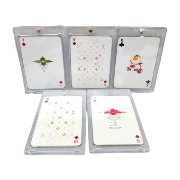 ♥️♣️Louis Vuitton♠️♦️WHITE MURAKAMI Collector’s Single Playing Card - 2 ♦️ - Picture 2 of 15